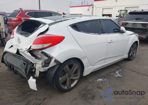 2013 Hyundai Veloster Turbo W/Black z USA, uszkodzony, nr VIN KMHTC6AE4DU167571